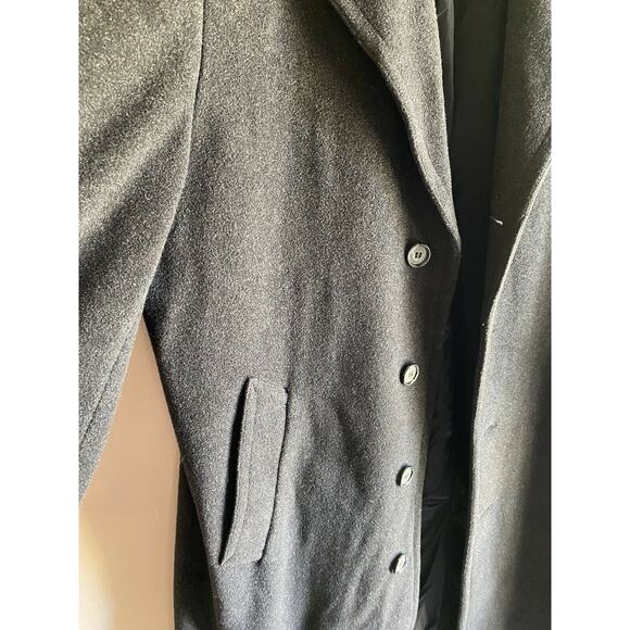 Andrew Fezza Fusion Winter Coat Men's Cashmere Blend Woven in Italy Overcoat R42 - Picture 8 of 9